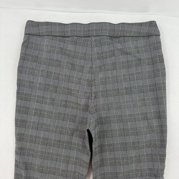 Counterparts Dress Pants Women Sz14P Gray Plaid Flat Front Stretch Straight Leg - Picture 4 of 11